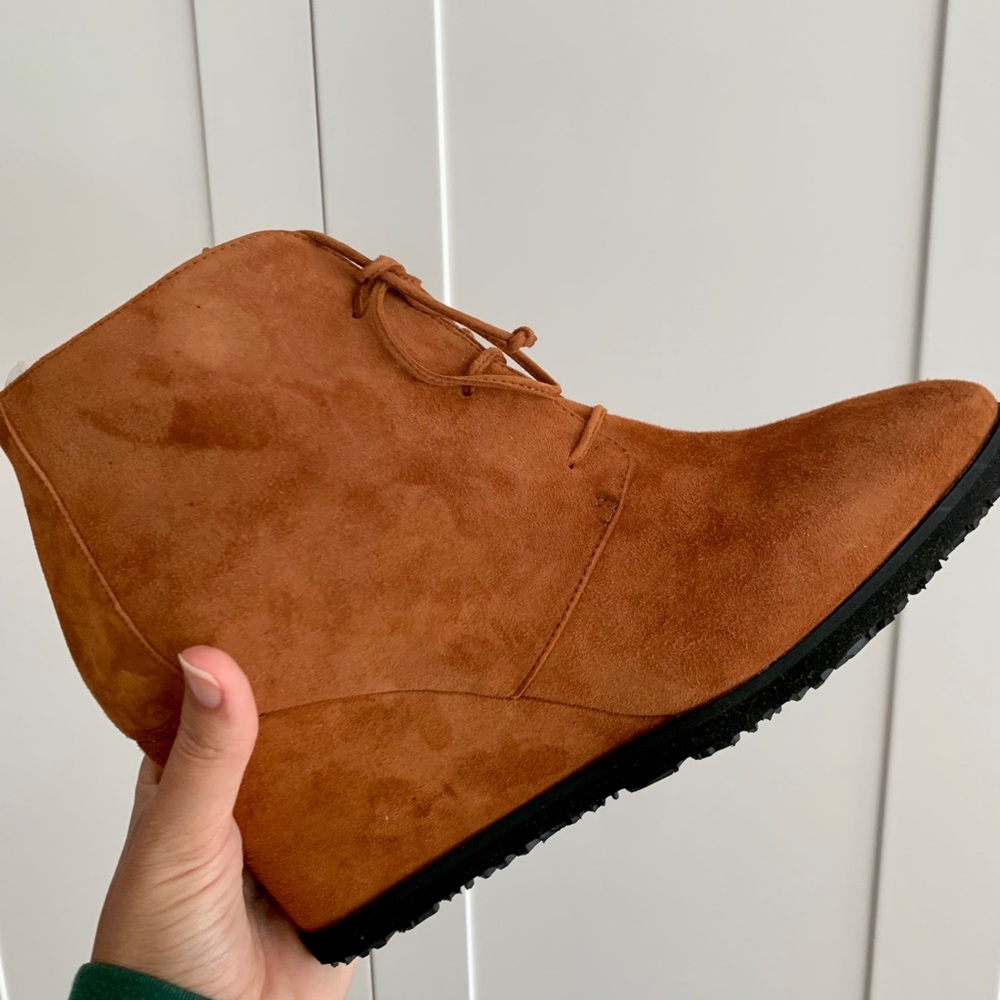 Taryn Rose Collection Tan Marta Suede Booties